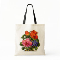 Floral shopping bag by Zenyaris Floral shopping bag