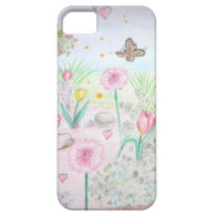 Artistic Soft Pastel Colorful Spring Garden Floral iPhone Case