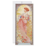 Floral Spring Goddess Rack Card Design