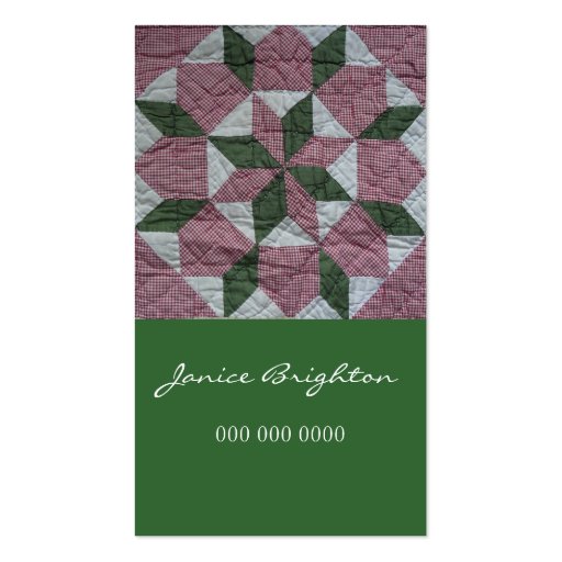 Floral Star Business Card Template