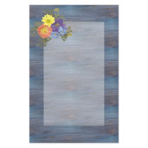 Floral Stationery ~ Bouquet ~ Blue Ocean