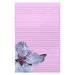 Floral Stationery -optional lines