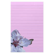 Floral Stationery -optional lines