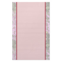 Floral Stationery ~ Pink Lantana Flowers