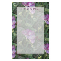 Floral Stationery ~ Things To Do