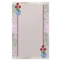 Floral Stationery ~ Tulips Viola