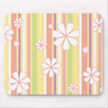 floral stripes_1a mousepads