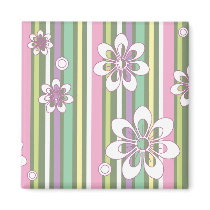 floral stripes_2 magnets