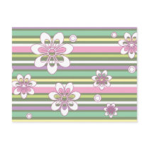 floral stripes_2 postcards