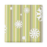 floral stripes_3 magnet