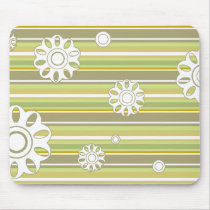 floral stripes_3 mousepads
