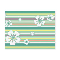 floral stripes_4 postcards