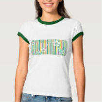 floral stripes_4a t-shirts by VioDeSign floral stripes_4a t-shirts