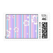 floral stripes_5 postage stamps