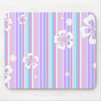 floral stripes_5a mousepads