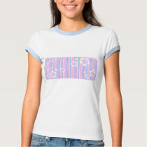 floral stripes_5a t-shirts by VioDeSign floral stripes_5a t-shirts