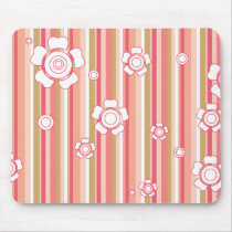 floral stripes_6a mousepads
