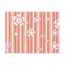 floral stripes_6a postcards