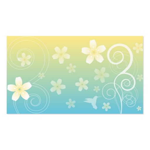 Floral Style Business Card (back side)