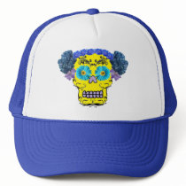 Floral Sugar Skull hats
