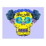 Floral Sugar Skull Post Cards