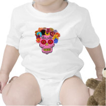 Floral Sugar Skull t-shirts by JuJuGarden Floral Sugar Skull t-shirts