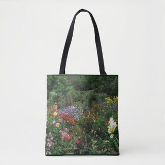 Floral Summer Flower Garden Tote Bag