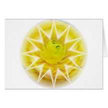 Floral Sunburst Greeting Card