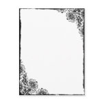 Floral sunflower grunge distressed silhouette post cards