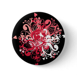 Floral Swirl button