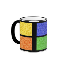 floral swirl mug