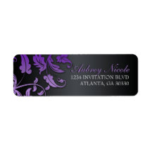 Floral Swirl Sweet Sixteen Address Labels