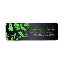 Floral Swirl Sweet Sixteen Address Labels