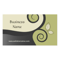 Floral Swirls Business Card business cards