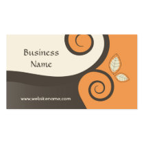 Floral Swirls Business Card business cards