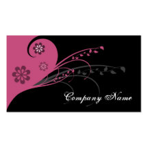 Floral Swirls Business Card