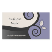 Floral Swirls Business Card business cards