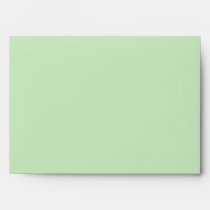 Floral Swirls in Hues of Fresh Green envelopes