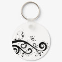 Floral Swirls Key chain keychains