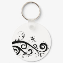 Floral Swirls Key chain keychains