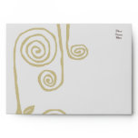 Floral Swirls Navy Inside Envelope envelopes