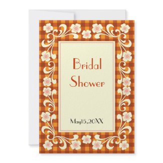 Floral Tea Party Bridal Shower Invitations invitation