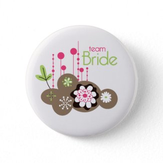 Floral Team Bride button