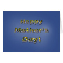 Floral Text in 3D Mother's Day Cards