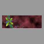 Floral Textured Background Profile Card business cards