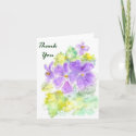 Floral 'Thank You' Notecard card