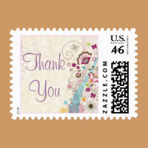 Floral Thank You Stamp (Small) stamps