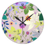 Floral Time Wall Clock