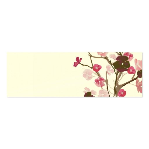 Floral tree Business Card (back side)