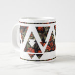 Floral Triangles and Arrows Jumbo Mugs